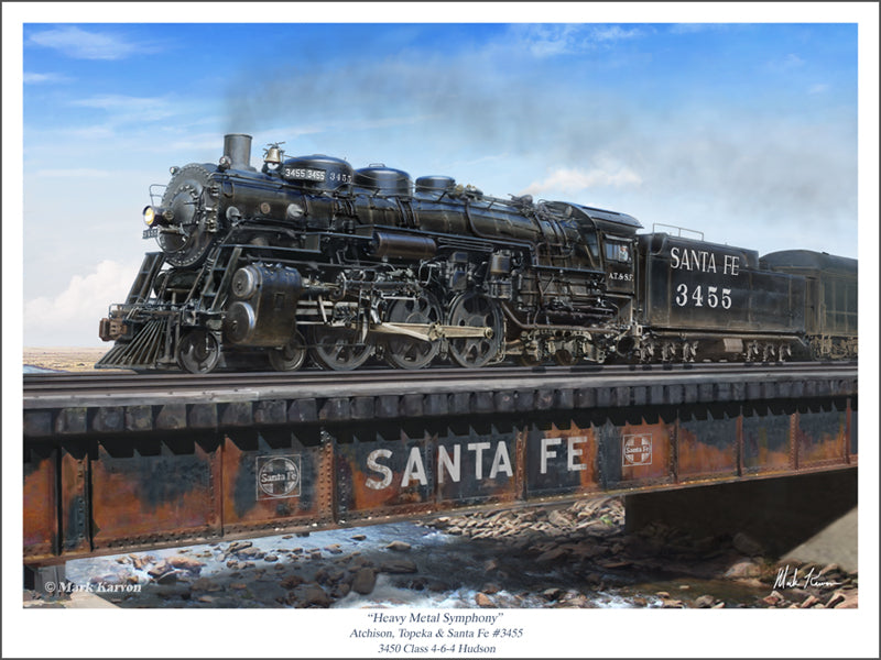 Atchison, Topeka & Santa Fe Railway #3455 - 