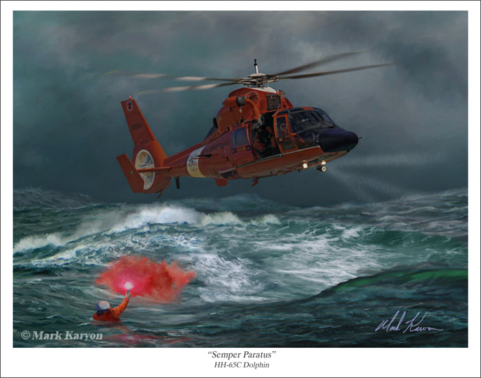 HH-65 Dolphin - "Semper Paratus" – Mark Karvon Studios