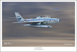 F-84F Thunderstreak by Mark Karvon