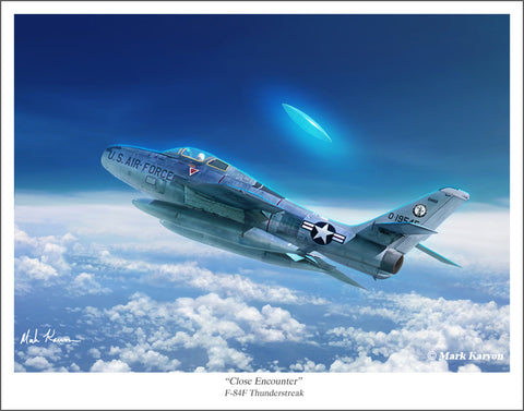 F-84F Thunderstreak & UFO