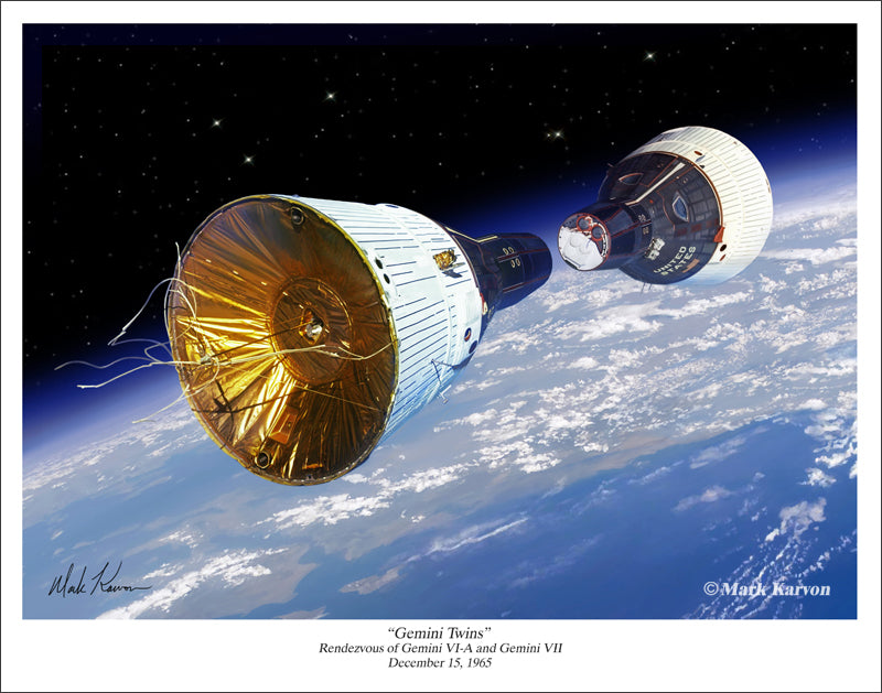 Gemini VI-A and VII - "Gemini Twins" – Mark Karvon Art Studios