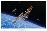 International Space Station by Mark Karvon