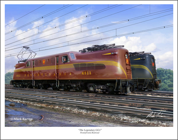 Pennsylvania Railroad GG1 – Mark Karvon Art Studios