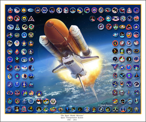 Space Shuttle Missions by Mark Karvon