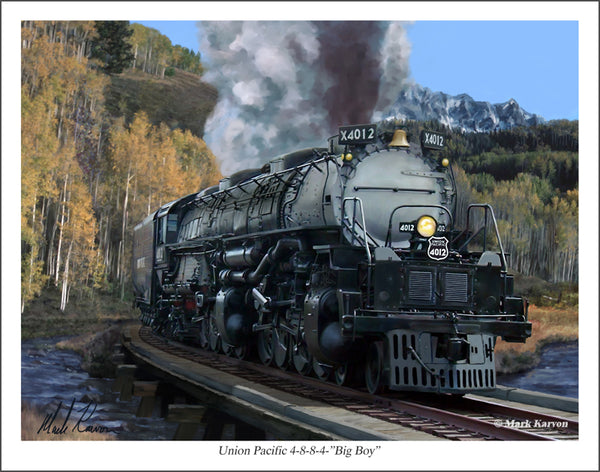 Union Pacific Big Boy 4-8-8-4 – Mark Karvon Art Studios